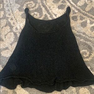 Brandy Melville Black Knit Tank Top